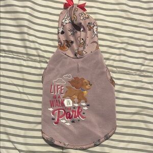 Disney Pink Dog Hoodie - Life is a Walk in the Park